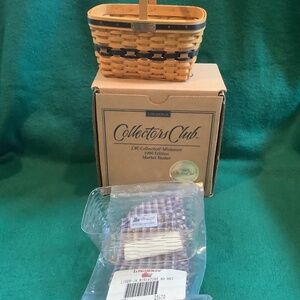 Longaberger 1996 Miniature Market Basket Collectors Club